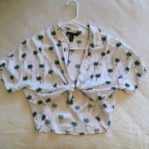Forever 21 Cropped Button Up!